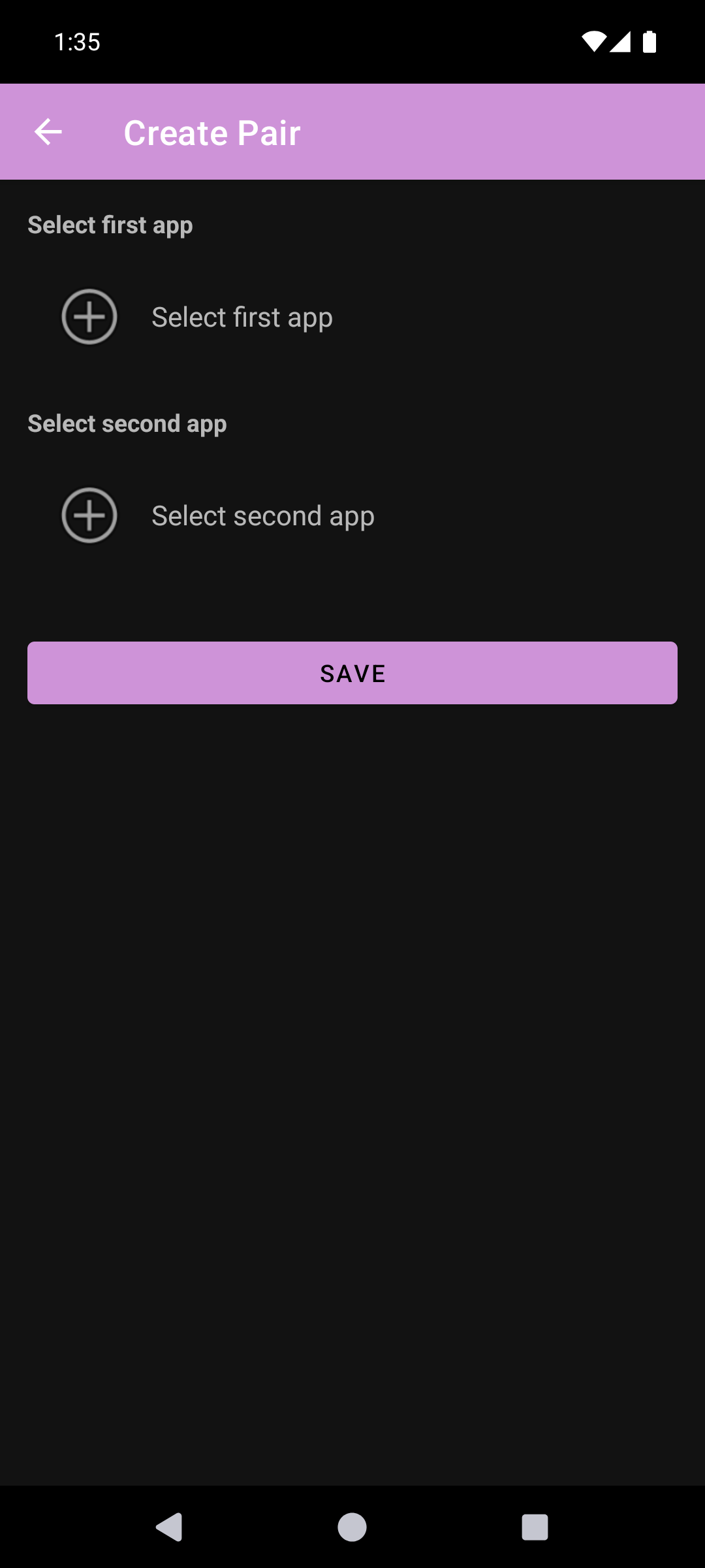 새 앱 페어 만들기